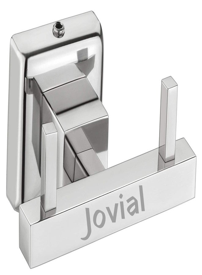 Jovial Calypso 409 Napkin Hook | Robe Hook | Cloth Towel Hanger | Door Hanger Hook | Pronged Hook Bathroom Accessories | Glossy Finish AISI 304 Stainless Steel, Corrosion Free, Anti Rust