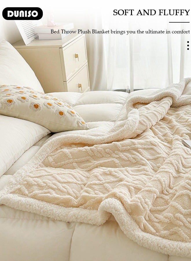 DUNISO Throw Blanket for Couch or Bed, Super Soft Cozy Fleece Blankets for Room Decor, Warm and Breathable,Lightweight Fuzzy Warm Flannel Fleece Blanket Suitable for Couch, Sofa, Bed, Chair - Image 3
