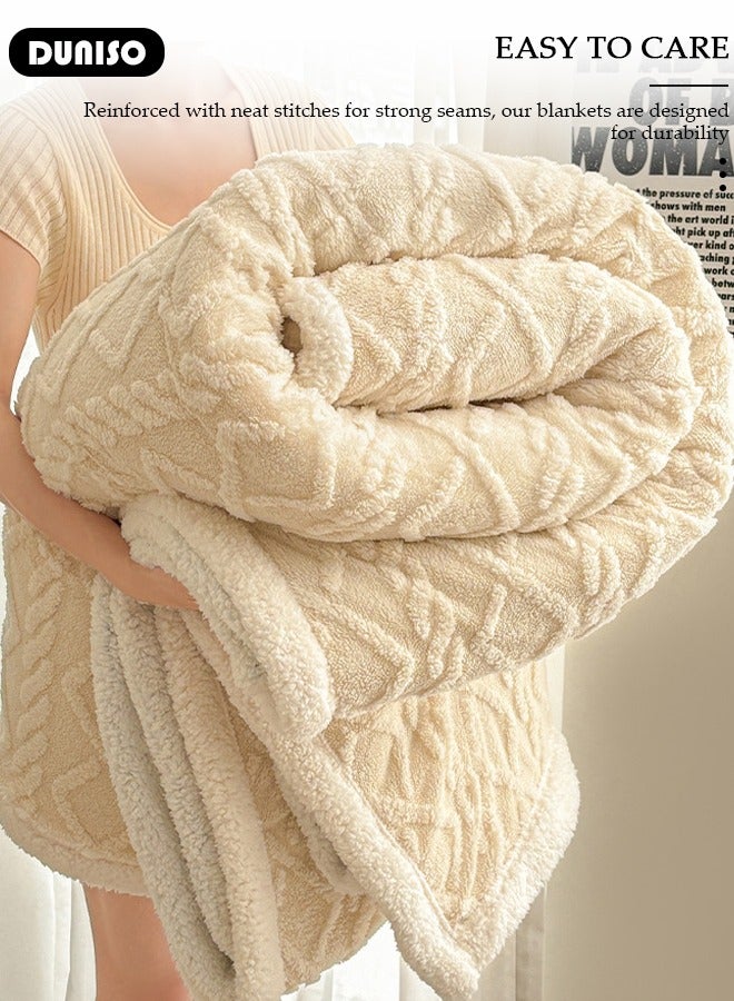 DUNISO Throw Blanket for Couch or Bed, Super Soft Cozy Fleece Blankets for Room Decor, Warm and Breathable,Lightweight Fuzzy Warm Flannel Fleece Blanket Suitable for Couch, Sofa, Bed, Chair - Image 4