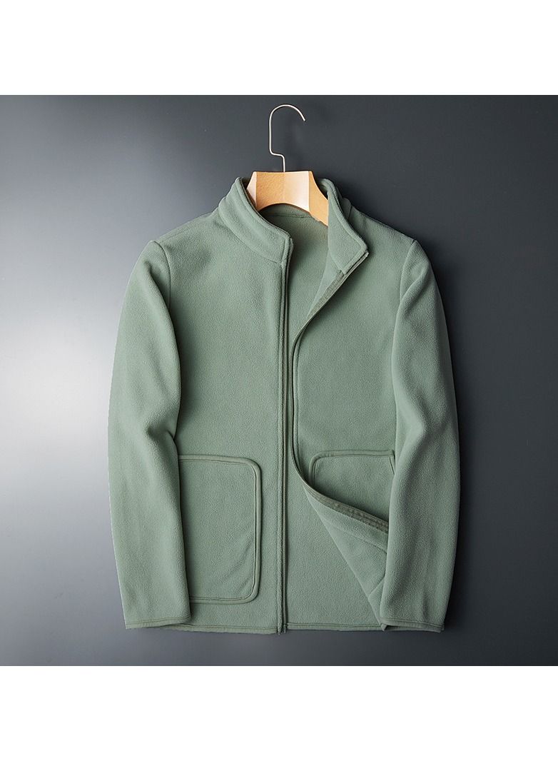 Loquat Outdoor Plush Cardigan Mock Neck Overcoat