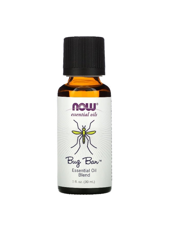 Now Foods NOW Foods, Essential Oils, Bug Ban, 1 fl oz (30 ml)  - Image 1