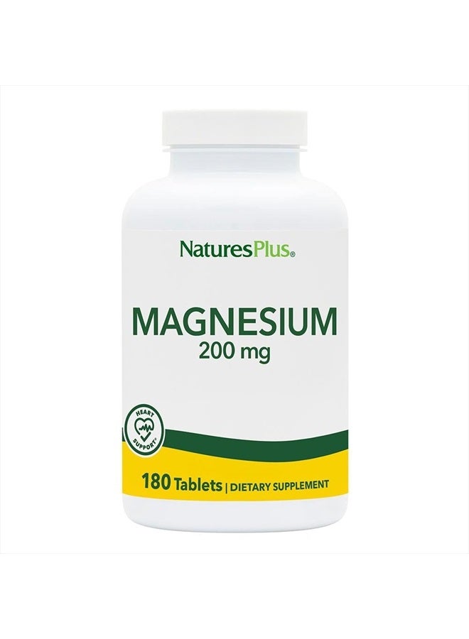 Natures Plus Nature's Plus Magnesium - 200 mg - 180 Tablets - Image 1