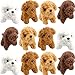 Haconba 12 Pack 472 Inch Mini Teddy Dog Plush Stuffed Puppy Animal Toy for Pendant Keychain Baby Shower Birthday Carnival Prizes Bag Fillers 4 Colors Puppy Dog Color 1 - Image 4