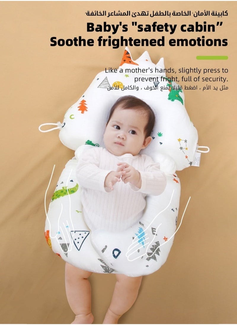 Baby Shaping Pillow for Infants and Toddlers, Adjustable and Removable Design, Breathable and Washable, Toddler Sleep Security Gods, Head Shape Correction Deviated Head Soothing Pillow