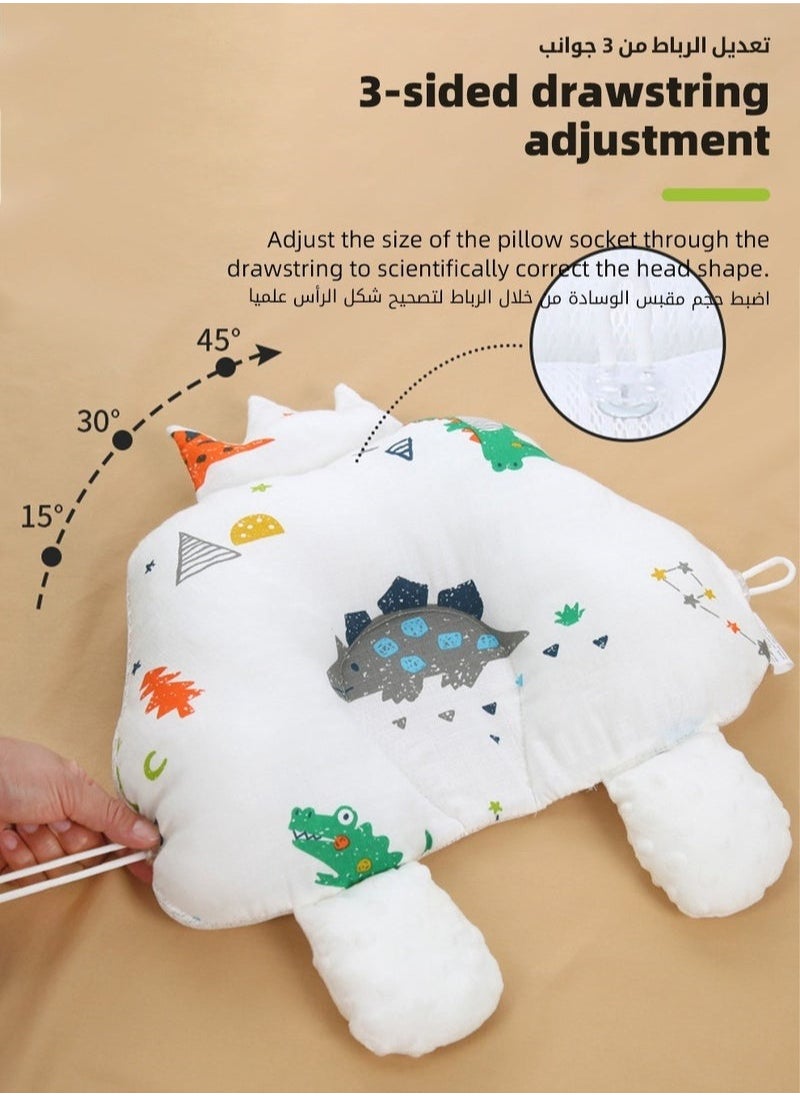 DOOKOO Baby Shaping Pillow for Infants and Toddlers, Adjustable and Removable Design, Breathable and Washable, Toddler Sleep Security Gods, Head Shape Correction Deviated Head Soothing Pillow  - Image 3