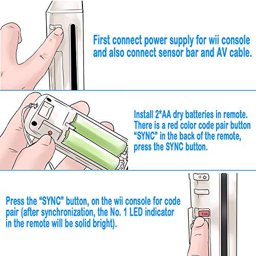 Tevodo Wii Remote Controller, 2 Packs Upgrade Wireless Controller Compatible with Wii Wii U Console(Pink and Blue) - Image 4