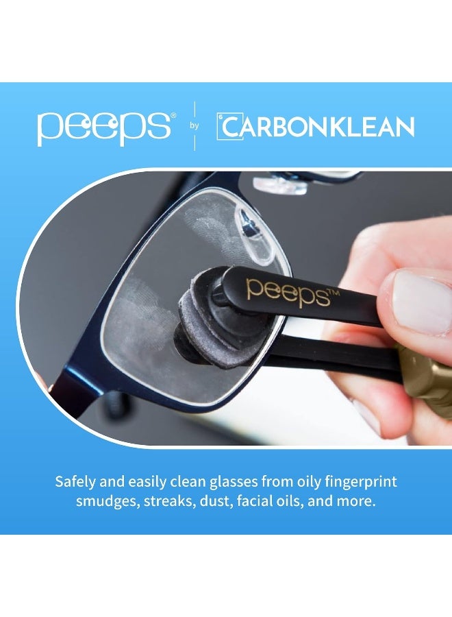 Peeps Peeps Eyeglass Cleaner - Lens Cleaner for Eyeglasses, Sunglasses, Eyewear - Soft Touch Black  - Image 2