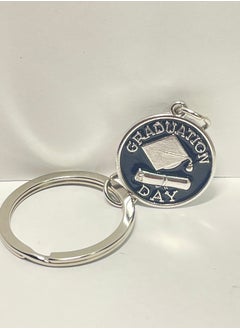 Distinctive and elegant graduation keychain with graduation cap design graduation document and the graduation year 2023 in silver color