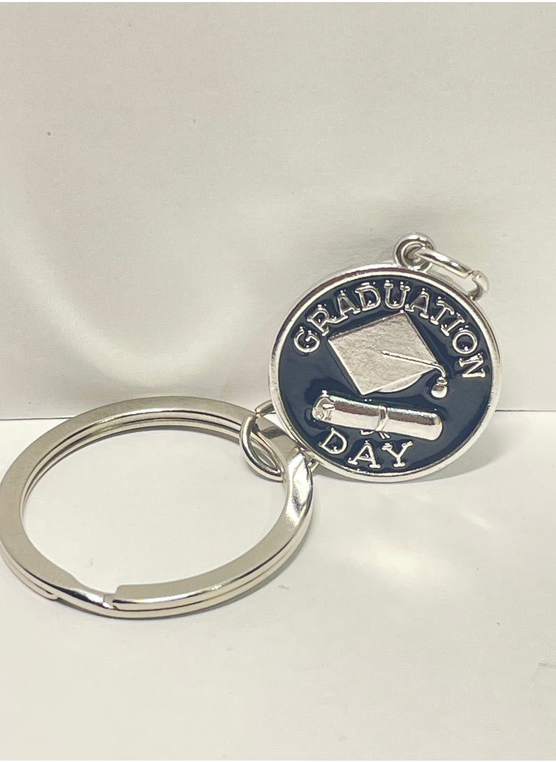 Generic - Distinctive and elegant graduation keychain with graduation cap design graduation document and the graduation year 2023 in silver color - Image 1
