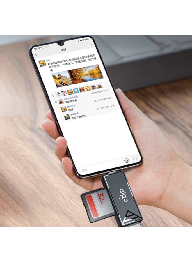 aigo Card Reader With Usb/type-c Dual Interface High-speed Sd/tf Card - Image 5