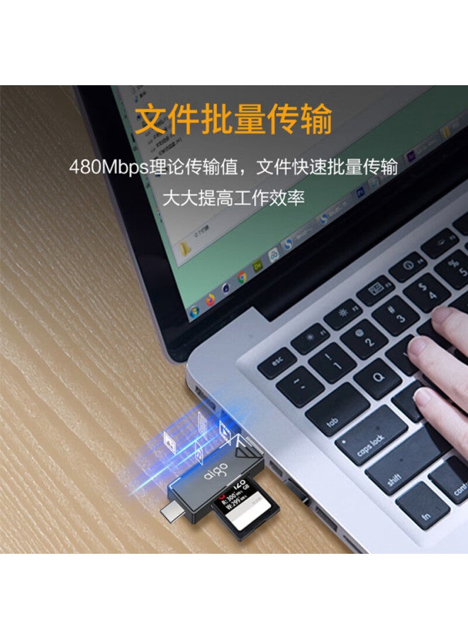 aigo Card Reader With Usb/type-c Dual Interface High-speed Sd/tf Card - Image 4