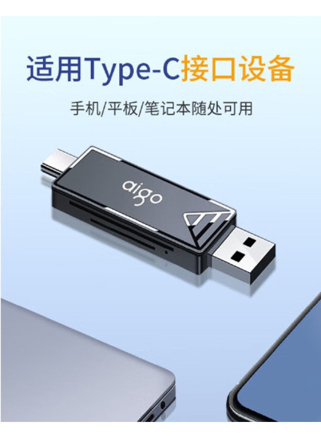aigo Card Reader With Usb/type-c Dual Interface High-speed Sd/tf Card - Image 1
