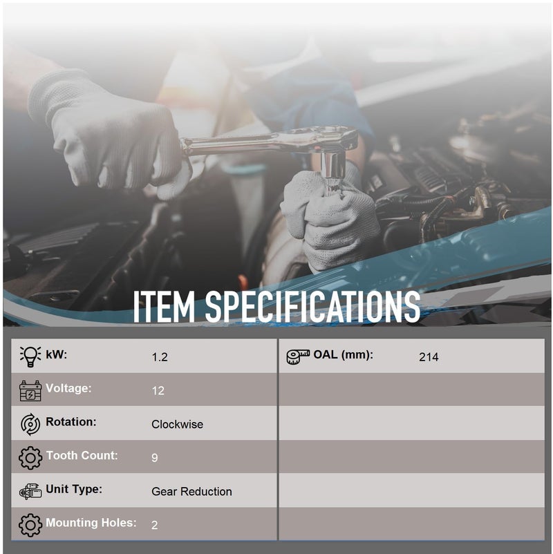Parts Player قطع غيار OEG بدء تشغيل جديدة متوافقة مع هوندا سيفيك 1.8 لتر مع AT 2006-2011 06 07 08 09 10 11 17958N 31200RNAA50 31200-RNA-A50 31200RNAA51 31200-RNA-A51 3362068 336-2068 410-54130 RNA50 SMU0435 SM71001 - Image 3