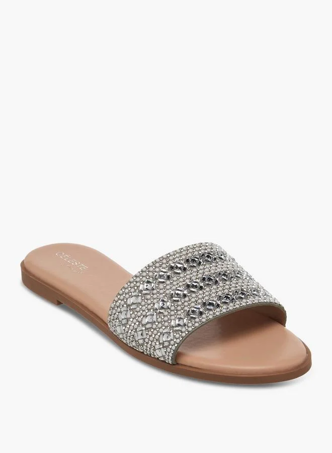 سيليست Women Embellished Slip-On Sandals