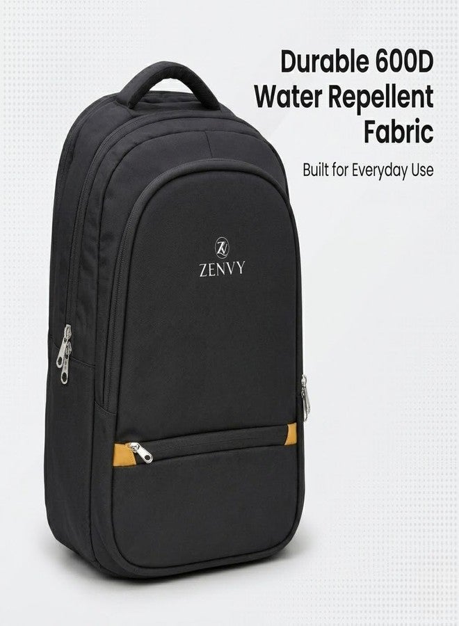 Water-Resistant Laptop Backpack for Men & Women | Lightweight Travel Bag with Multiple Compartments, Anti-Theft Zipper, Durable Office & College Backpack - Image 2