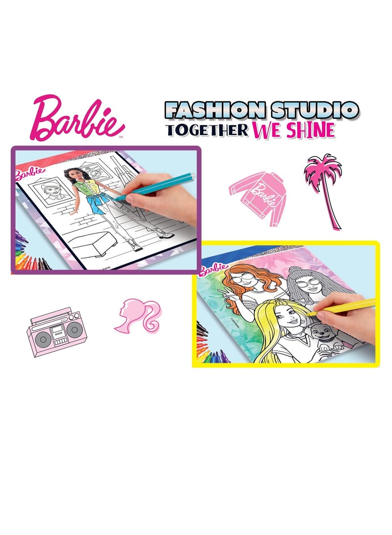 Barbie 12808 باربي دفتر الرسم معًا نتألق - استوديو الأزياء - Image 3