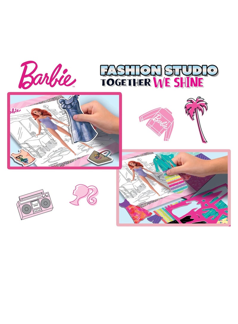Barbie 12808 باربي دفتر الرسم معًا نتألق - استوديو الأزياء - Image 2