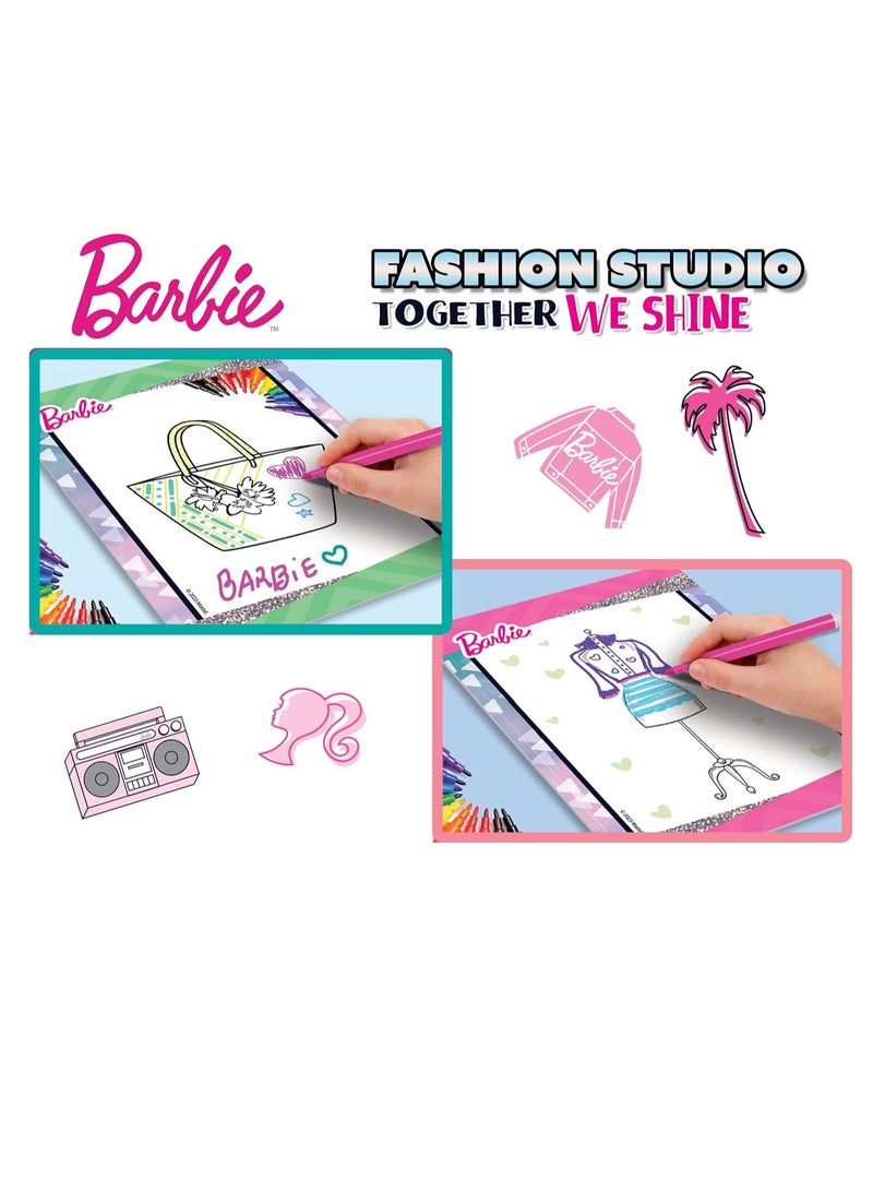 Barbie 12808 باربي دفتر الرسم معًا نتألق - استوديو الأزياء - Image 4