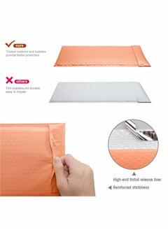 Generic Bubble Out Bags, 50pcs Self-Seal Co-extruded Film Bubble Mailers Anti-static Cushioning Wrap Pouch for Shipping, Storage and Moving, Orange  - Image 4