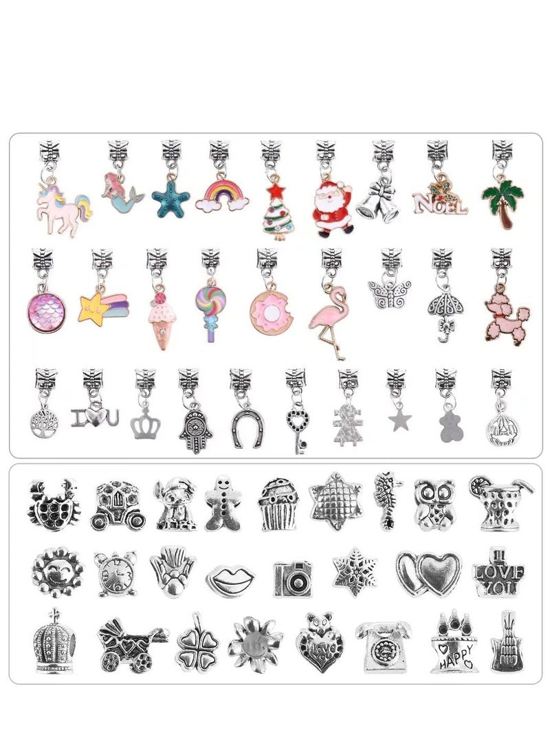 Excefore Charm Bracelet Making Kit Teen Girl Gifts Jewelry Making Kit Unicorn Mermaid Girl Toys Art Supplies Crafts for Girls Age - Image 5