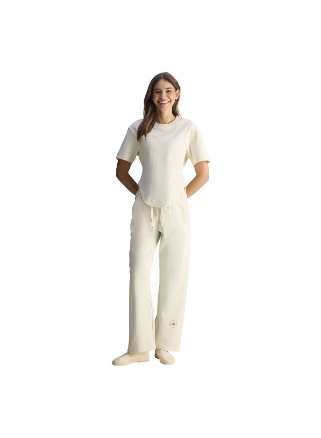 Adidas Asmc Straight P Beige Training Pants For Women 2XS - Image 4