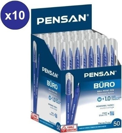 Pensan Büro Ballpoint Pen Blue 10-pack