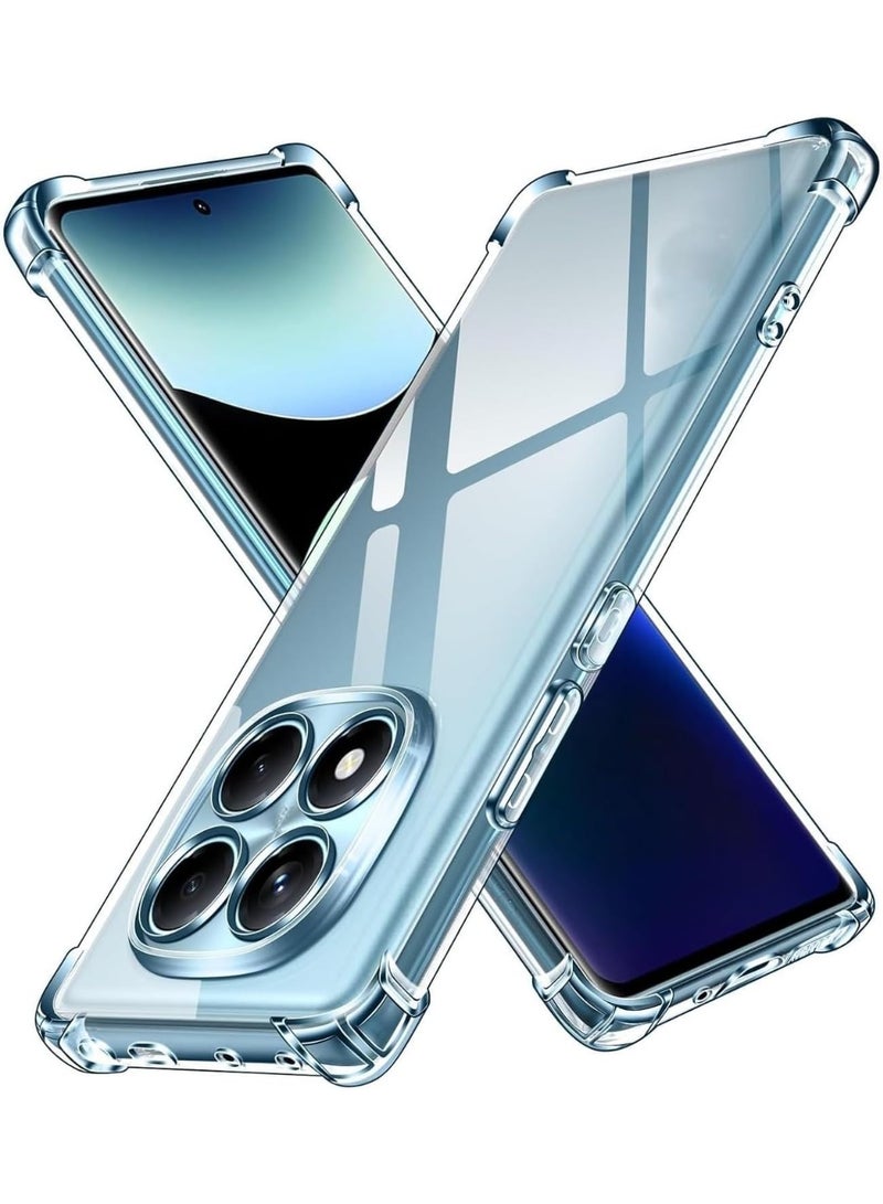 Clear Case for Xiaomi Redmi Note 15 Pro 5G, Crystal Clear, Anti-Scratch, Full Camera Protection, Drop Protection, Shockproof, TPU for Redmi Note 15 Pro - Image 1