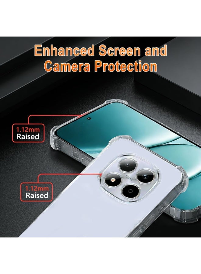 Clear Case for Xiaomi Redmi Note 15 Pro 5G, Crystal Clear, Anti-Scratch, Full Camera Protection, Drop Protection, Shockproof, TPU for Redmi Note 15 Pro - Image 3