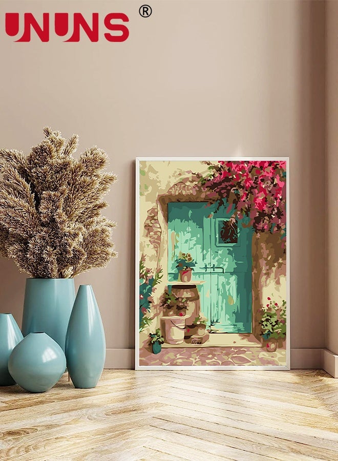 UNUNS طقمين للرسم بالأرقام، قماش مناظر طبيعية للمبتدئين، أطقم الرسم بالأرقام مع فرش وألوان أكريليك، 40x50 سم - Image 5