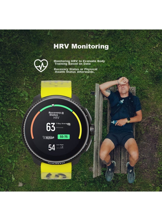 Suunto Race Outdoor Training Wrisch, Trail Running Heart Rate Blood Oxygen Sports Smarch, Birthday Gift, Snow Mountain White - Image 3