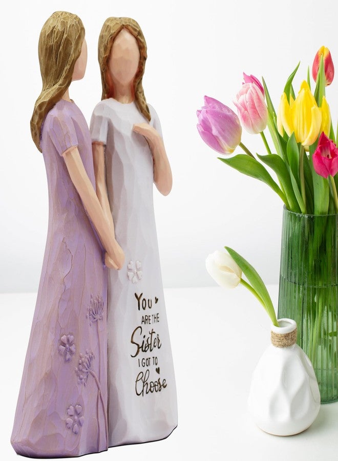 هدايا بورليستا للصديقات - هدايا للصديقات، هدية صداقة، هدايا للأخوات، هدية عيد ميلاد للصديقة، هدية لأفضل صديقة - مجسم مطلي يدويًا (بنفسجي) - Image 2