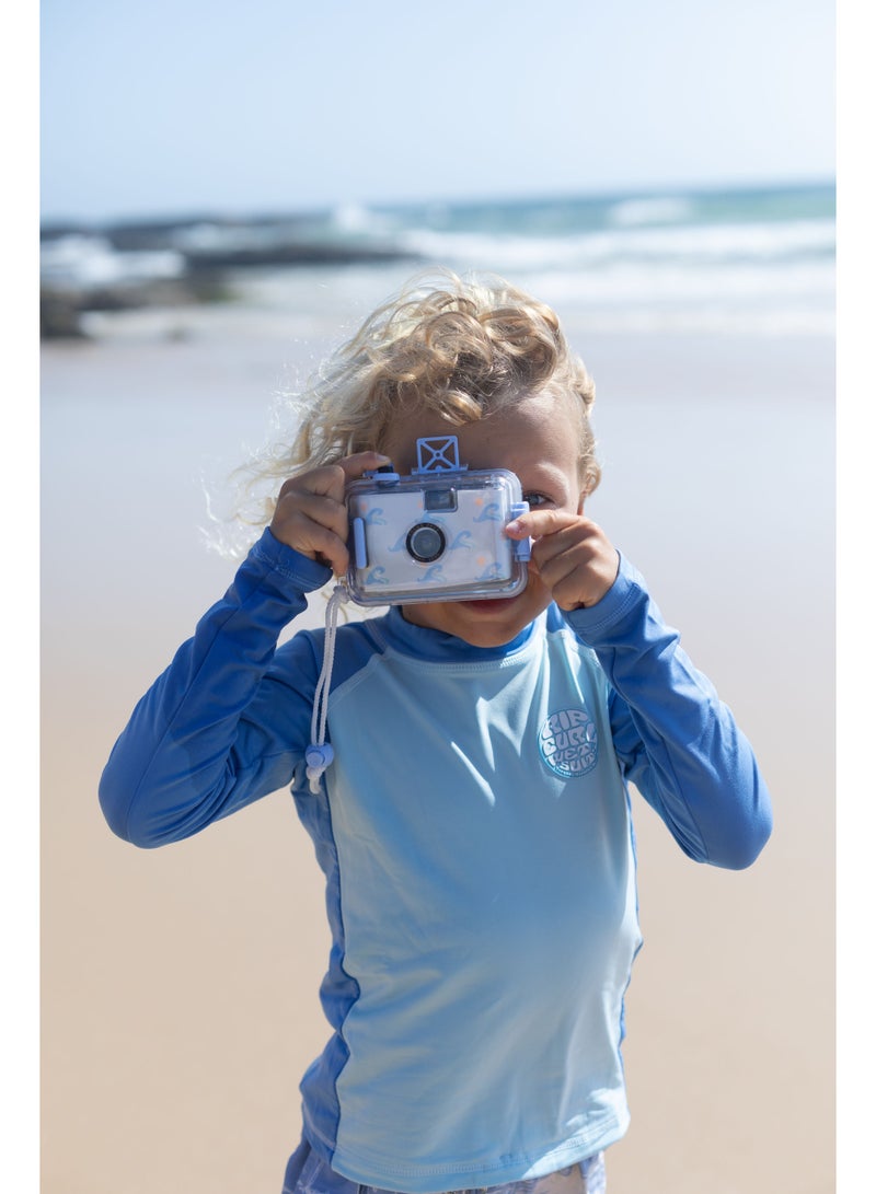 SUNNY LIFE Kids Waterproof Camera – Blue Wave Underwater Film Camera – 35mm Reusable Camera for Pool, Beach, Snorkeling – Beginner-Friendly - Image 1