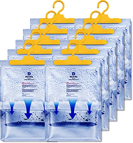 Dry & Dry مجموعة 10 عبوات من مجففات الرطوبة 7 أونصات الممتازة لامتصاص الرطوبة للمنزل، مجفف الرطوبة للقاعة، مجففات الرطوبة لغرفة النوم، مجففات صغيرة، مجففات لامتصاص الرطوبة - Image 2