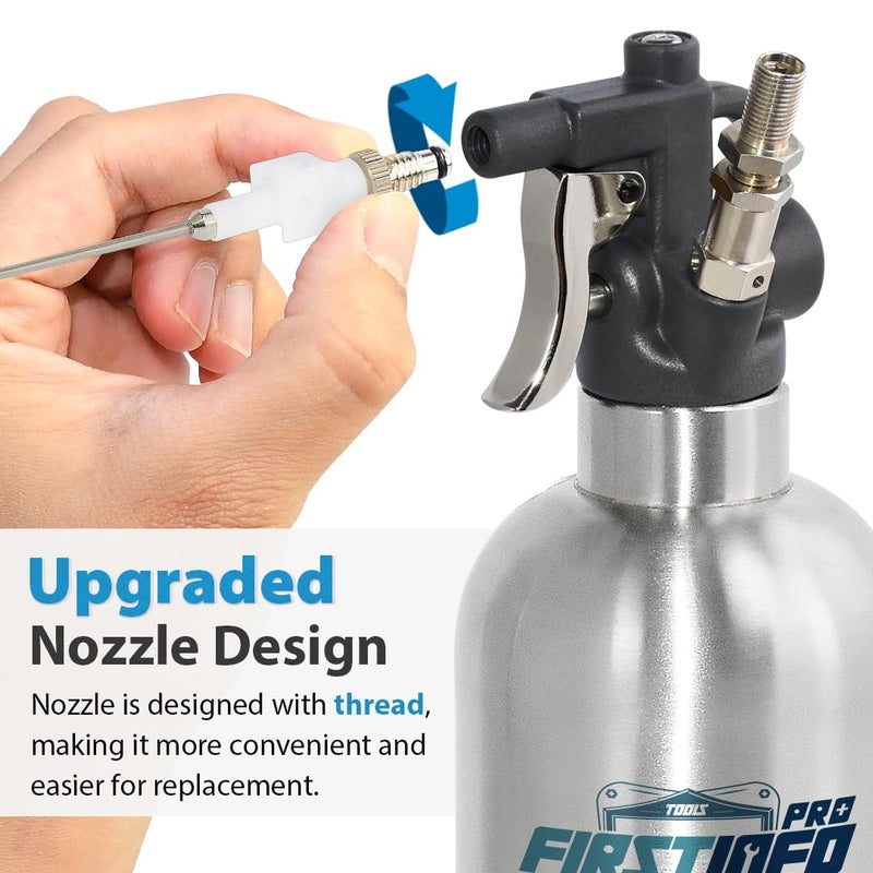 FIRSTINFO TOOLS FIT YOUR NEEDS FIRSTINFO A1638Dx2 Replacement Nozzle For FIRSTINFO Upgraded Aerosol Fluid Oil Refillable High Pressure Storage Sprayer Can Multicolored - Image 2
