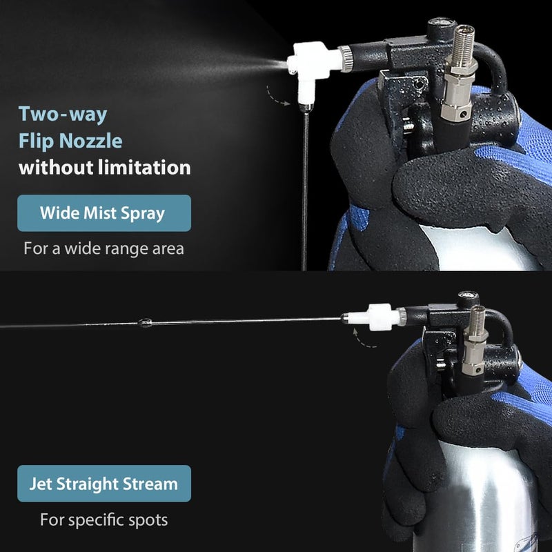 FIRSTINFO TOOLS FIT YOUR NEEDS FIRSTINFO A1638Dx2 Replacement Nozzle For FIRSTINFO Upgraded Aerosol Fluid Oil Refillable High Pressure Storage Sprayer Can Multicolored - Image 3