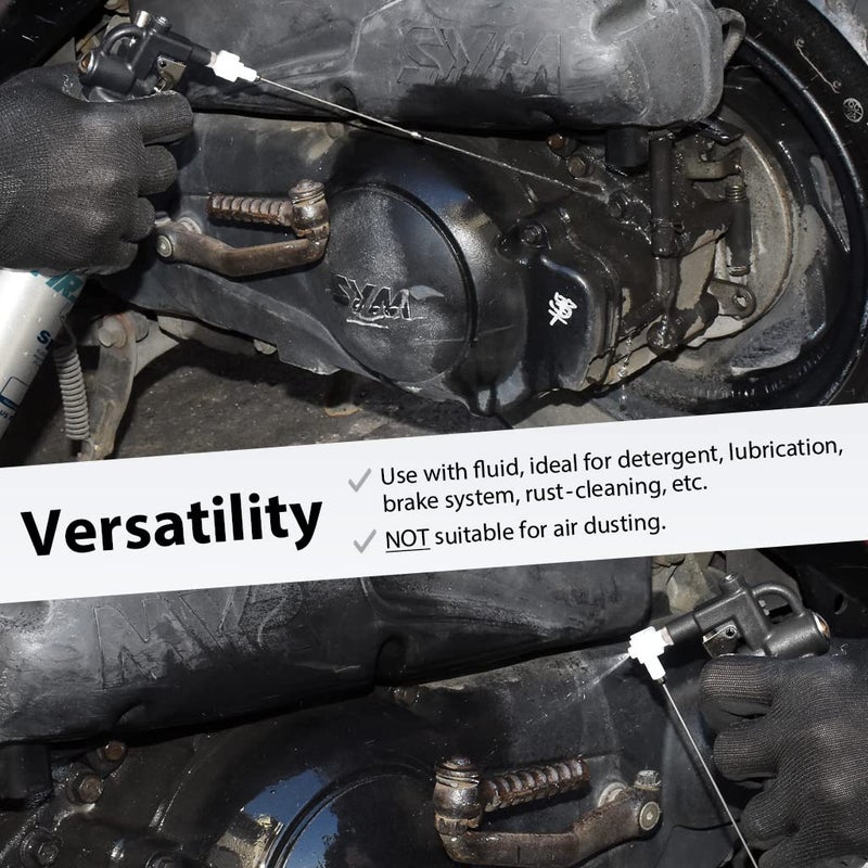 FIRSTINFO TOOLS FIT YOUR NEEDS FIRSTINFO A1638Dx2 Replacement Nozzle For FIRSTINFO Upgraded Aerosol Fluid Oil Refillable High Pressure Storage Sprayer Can Multicolored - Image 4