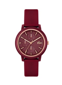LACOSTE Women's Analog Round Shape Silicone Wrist Watch 2001328 - 38 Mm  - Image 2