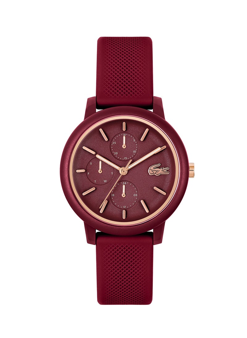 LACOSTE - Women's Analog Round Shape Silicone Wrist Watch 2001328 - 38 Mm - Image 1