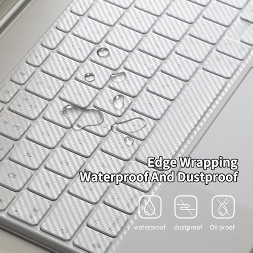IMMOENUC Keyboard Cover Protector for 11 inch Magic Keyboard (2026 2025 iPad Air M4 M3,iPad Pro M5 M4) TPU Material Compatible with iPad A16 & iPad 10 Magic Keyboard Folio (Carbon Fiber Texture) - Image 4