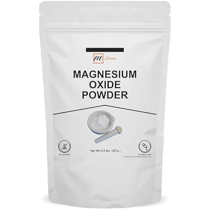 mGanna Pure Magnesium Oxide Powder 0.5 lbs / 227 GMS - Image 1