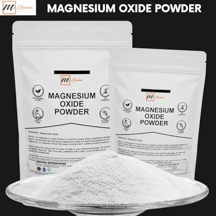 mGanna Pure Magnesium Oxide Powder 0.5 lbs / 227 GMS - Image 3