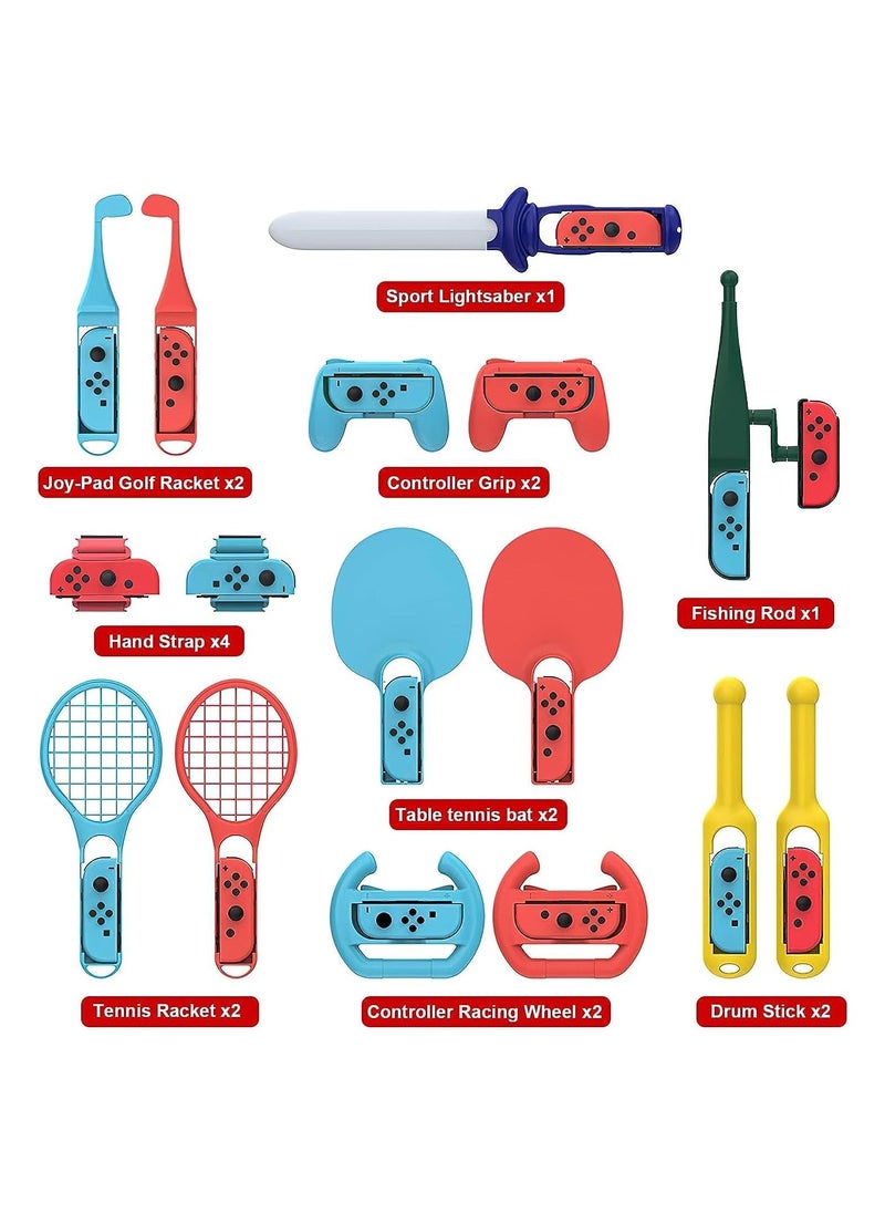 DOBE 18 in 1 Switch Sport Games Accessory Bundle Kit for Nintendo Switch Games  - Image 2