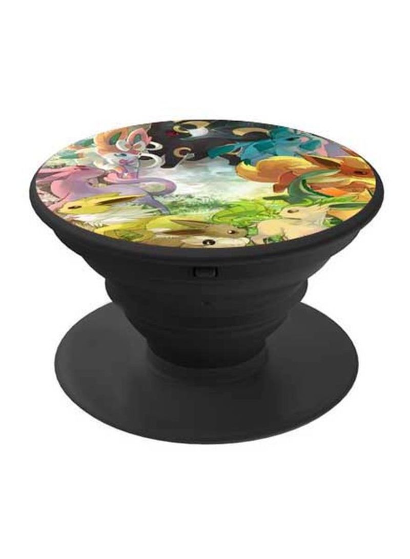 RKN Printed Pop Socket Phone Holder Black/Yellow/Green - Image 1