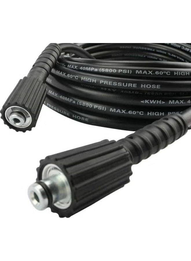 خرطوم تمديد غسالة الضغط Jet Wash أسود بطول 15 مترًا  - Image 2