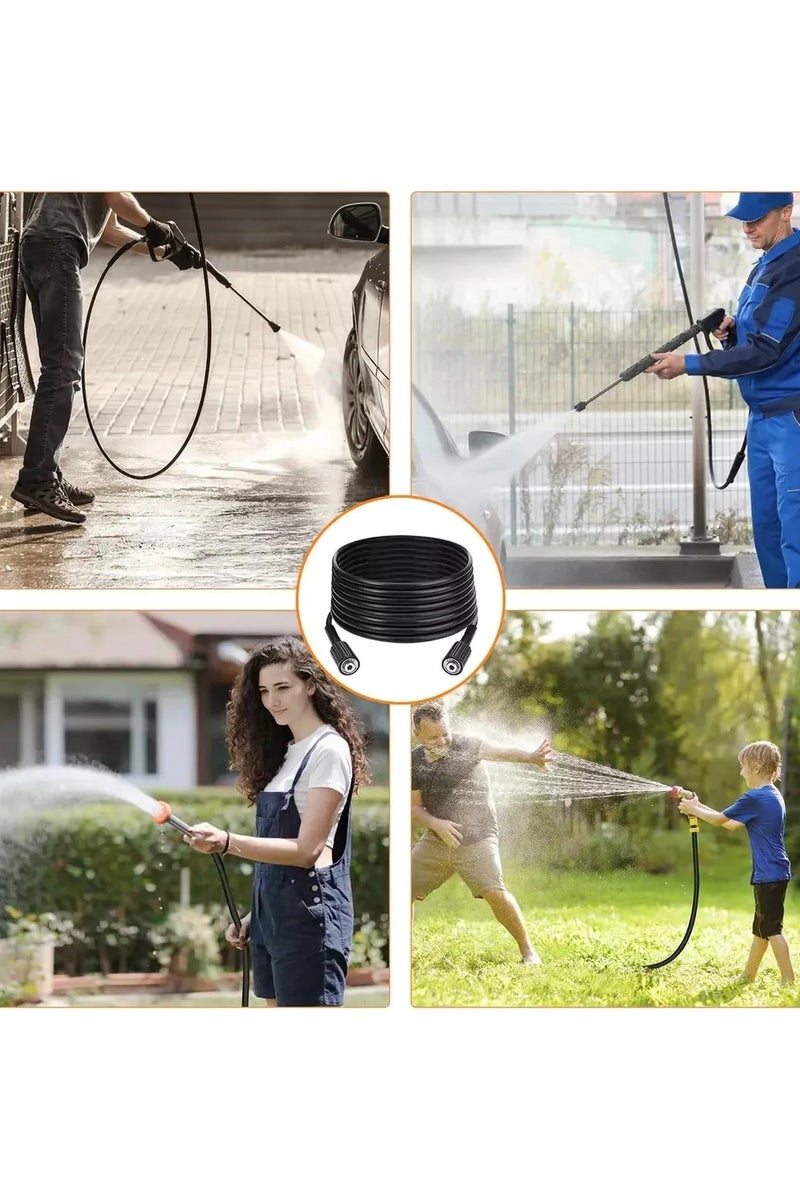 Jet Wash Extension Pressure Washer Hose Tool Black 15 meter - Image 2