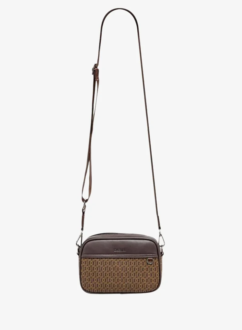 Duchini  Men Monogram Print Crossbody Bag for Men | Best Price UAE