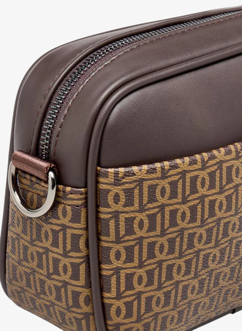 Duchini  Men Monogram Print Crossbody Bag for Men | Best Price UAE