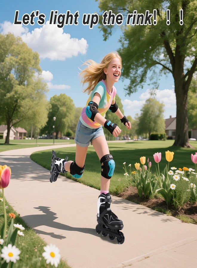 FIRAWER Kids Adjustable Inline Skates Ages 4-12, Youth Inlie Skates for Girls Boys 5-8 8-12 with Full Light Up Wheels, Fun Illuminating Skates for Kids Men Adult Women and Boys. - Image 5