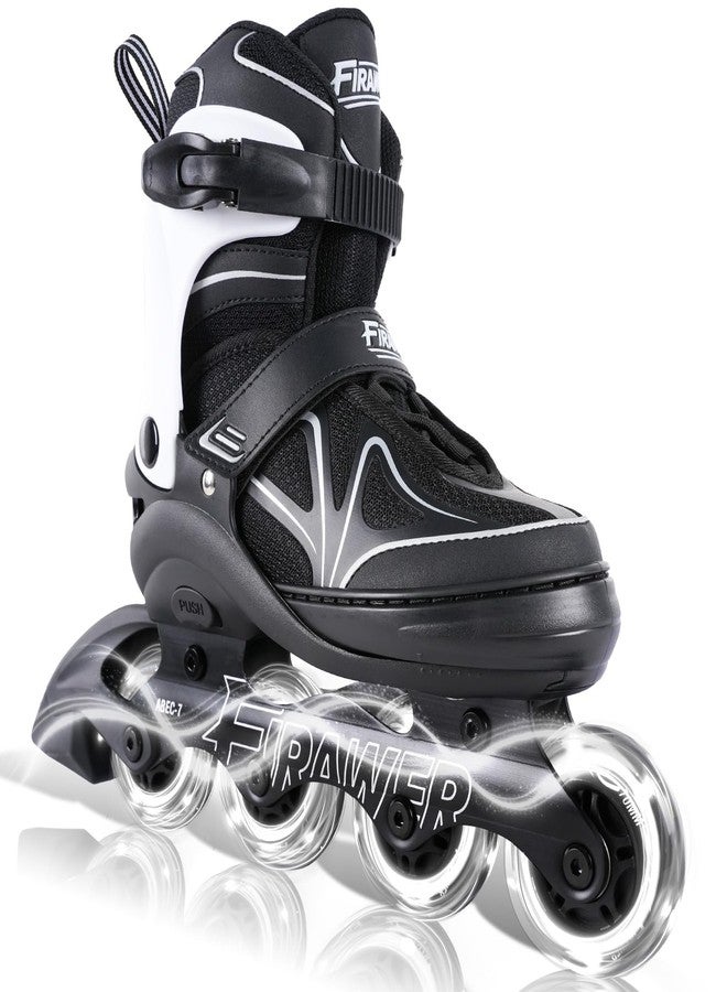 FIRAWER Kids Adjustable Inline Skates Ages 4-12, Youth Inlie Skates for Girls Boys 5-8 8-12 with Full Light Up Wheels, Fun Illuminating Skates for Kids Men Adult Women and Boys. - Image 1
