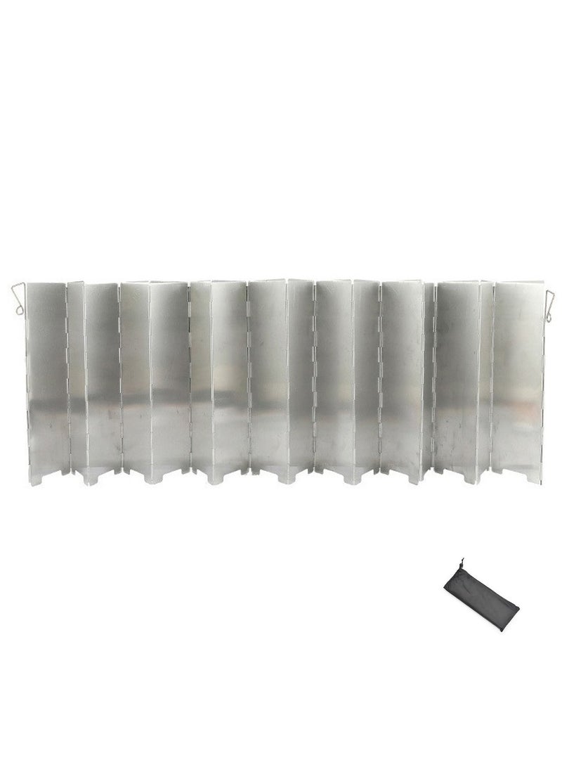 Wmlamz Camping Stove Windscreen, Portable Ultralight Folding Windshield For Picnic Cooking - Image 1